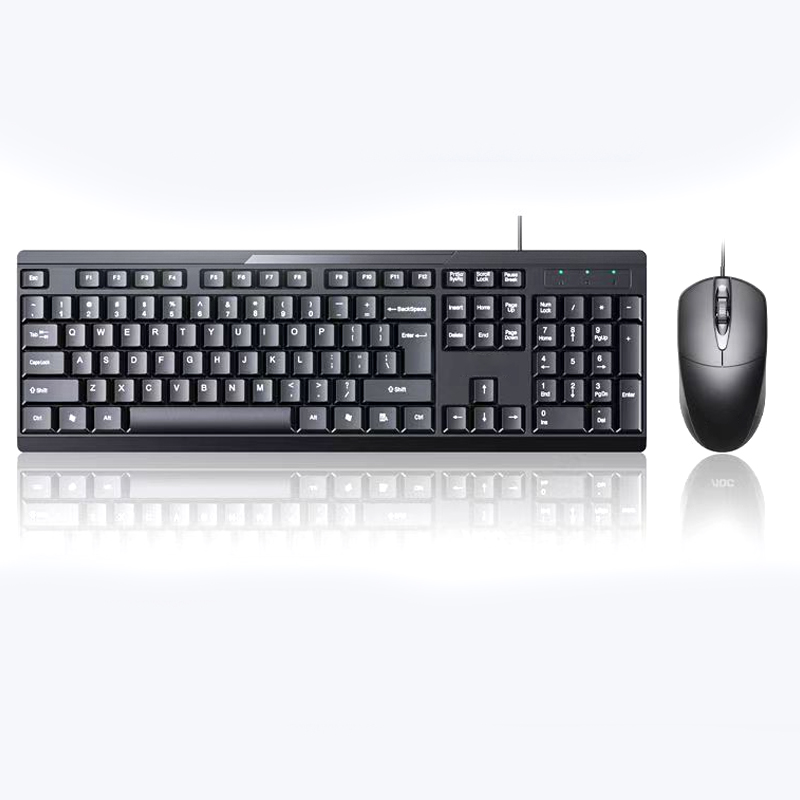 Tastatură și mouse cu fir de birou